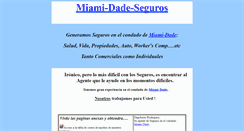 Desktop Screenshot of miami-dade-seguros.com