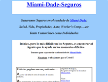 Tablet Screenshot of miami-dade-seguros.com